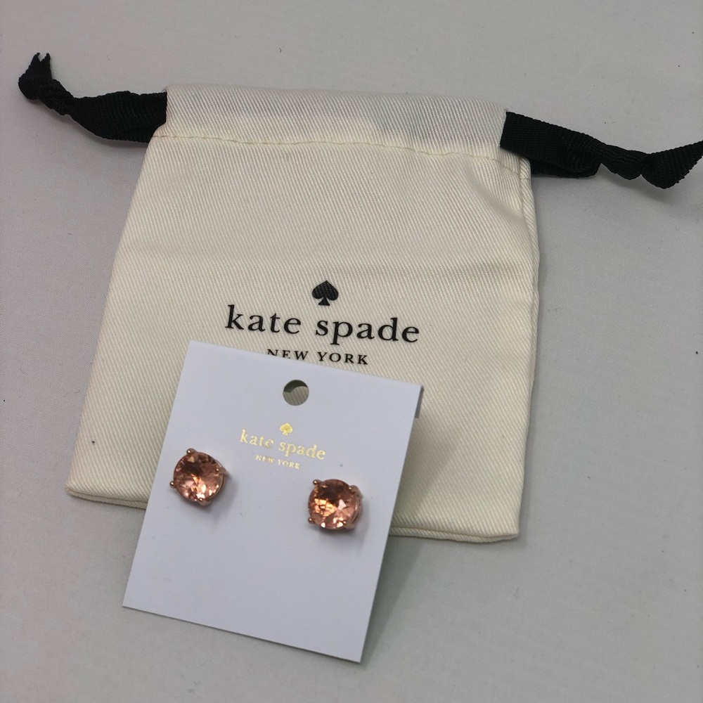 New KATE SPADE ROSE GOLD EARRINGS